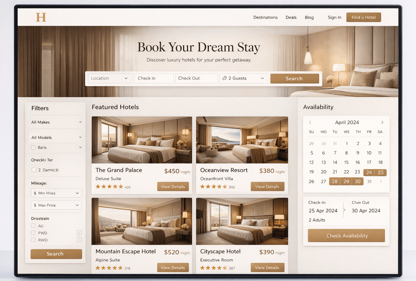 Hotel Reservation & Booking System preview